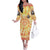 She Is Sunshine Skull Family Matching Off The Shoulder Long Sleeve Dress and Hawaiian Shirt Tie Dye Yellow - Wonder Print Shop