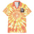 She Is Sunshine Skull Family Matching Off Shoulder Maxi Dress and Hawaiian Shirt Tie Dye Yellow - Wonder Print Shop