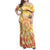 She Is Sunshine Skull Family Matching Off Shoulder Maxi Dress and Hawaiian Shirt Tie Dye Yellow - Wonder Print Shop