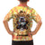 She Is Sunshine Skull Family Matching Off Shoulder Short Dress and Hawaiian Shirt Tie Dye Yellow - Wonder Print Shop