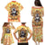 She Is Sunshine Skull Family Matching Puletasi and Hawaiian Shirt Tie Dye Yellow - Wonder Print Shop