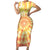 She Is Sunshine Skull Family Matching Short Sleeve Bodycon Dress and Hawaiian Shirt Tie Dye Yellow - Wonder Print Shop