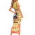 She Is Sunshine Skull Family Matching Short Sleeve Bodycon Dress and Hawaiian Shirt Tie Dye Yellow - Wonder Print Shop