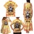 She Is Sunshine Skull Family Matching Tank Maxi Dress and Hawaiian Shirt Tie Dye Yellow - Wonder Print Shop