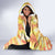 She Is Sunshine Skull Hooded Blanket Tie Dye Yellow