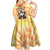 She Is Sunshine Skull Kid Short Sleeve Dress Tie Dye Yellow - Wonder Print Shop