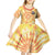 She Is Sunshine Skull Kid Short Sleeve Dress Tie Dye Yellow - Wonder Print Shop