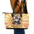 She Is Sunshine Skull Leather Tote Bag Tie Dye Yellow - Wonder Print Shop