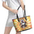 She Is Sunshine Skull Leather Tote Bag Tie Dye Yellow - Wonder Print Shop