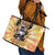 She Is Sunshine Skull Leather Tote Bag Tie Dye Yellow - Wonder Print Shop