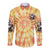 She Is Sunshine Skull Long Sleeve Button Shirt Tie Dye Yellow - Wonder Print Shop