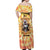 She Is Sunshine Skull Off Shoulder Maxi Dress Tie Dye Yellow - Wonder Print Shop