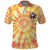 She Is Sunshine Skull Polo Shirt Tie Dye Yellow - Wonder Print Shop