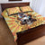 She Is Sunshine Skull Quilt Bed Set Tie Dye Yellow - Wonder Print Shop