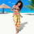 She Is Sunshine Skull Sarong Tie Dye Yellow