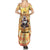 She Is Sunshine Skull Summer Maxi Dress Tie Dye Yellow