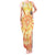 She Is Sunshine Skull Tank Maxi Dress Tie Dye Yellow