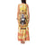 She Is Sunshine Skull Tank Maxi Dress Tie Dye Yellow