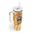 She Is Sunshine Skull Tumbler With Handle Tie Dye Yellow