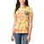 She Is Sunshine Skull Women Polo Shirt Tie Dye Yellow