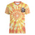 She Is Sunshine Skull Women V-Neck T-Shirt Tie Dye Yellow - Wonder Print Shop