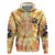 She Is Sunshine Skull Zip Hoodie Tie Dye Yellow