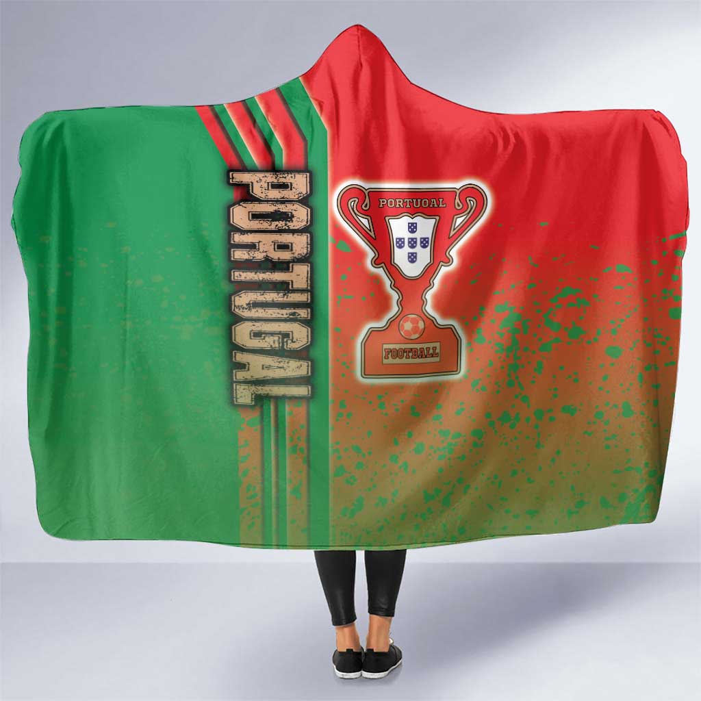 Portugal Football Hooded Blanket Selecao das Quinas Soccer - Road To Champion