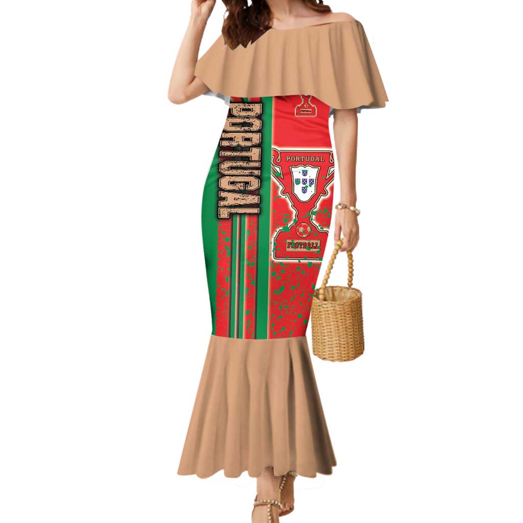 Portugal Football Mermaid Dress Selecao das Quinas Soccer - Road To Champion - Wonder Print Shop