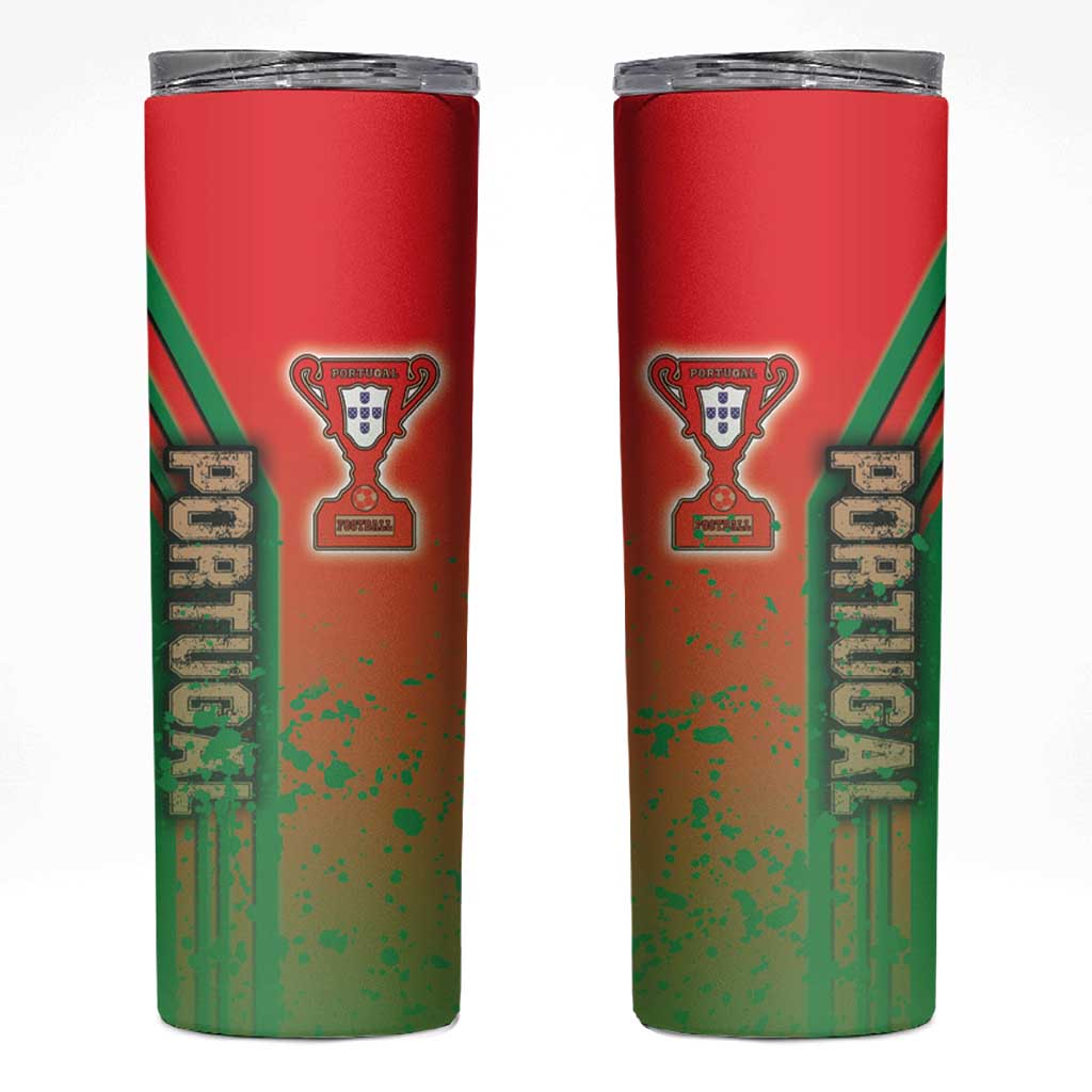 Portugal Football Skinny Tumbler Selecao das Quinas Soccer - Road To Champion