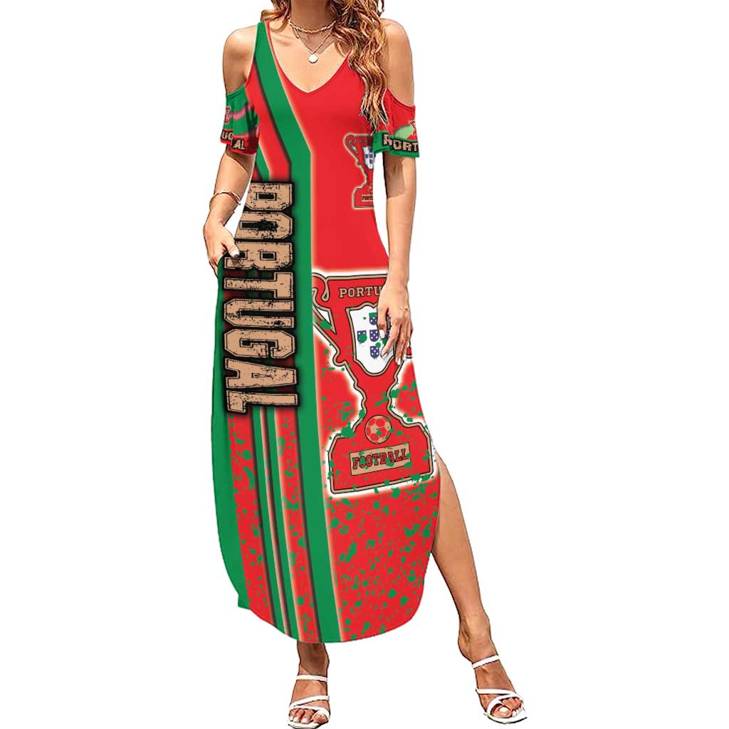 Portugal Football Summer Maxi Dress Selecao das Quinas Soccer - Road To Champion - Wonder Print Shop