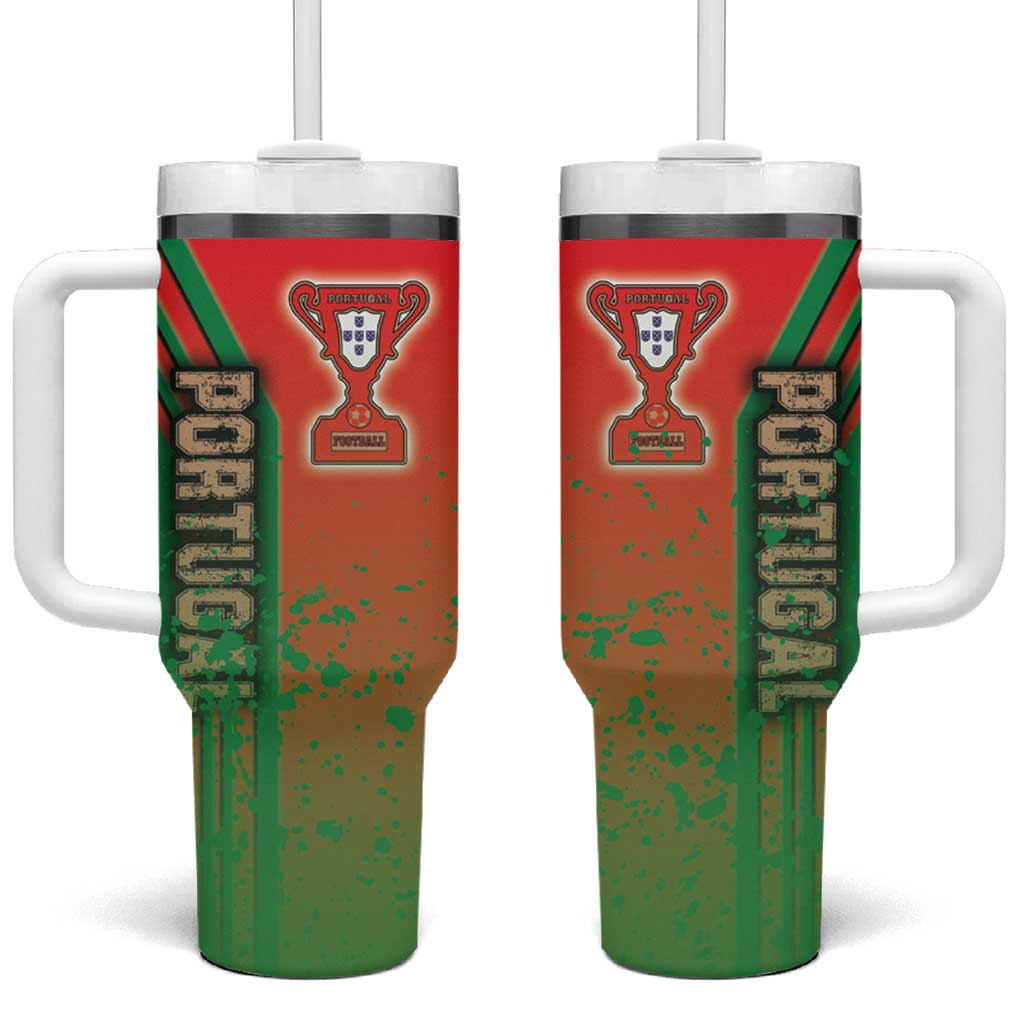 Portugal Football Tumbler With Handle Selecao das Quinas Soccer - Road To Champion