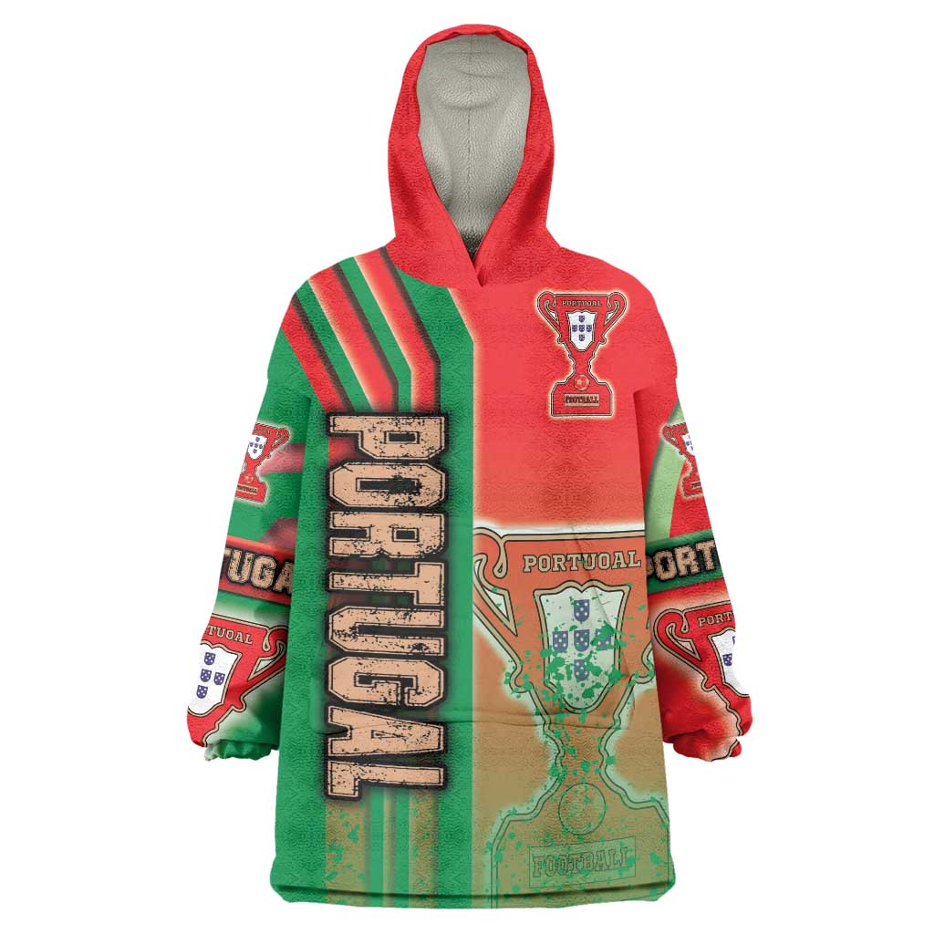 Portugal Football Wearable Blanket Hoodie Selecao das Quinas Soccer - Road To Champion - Wonder Print Shop