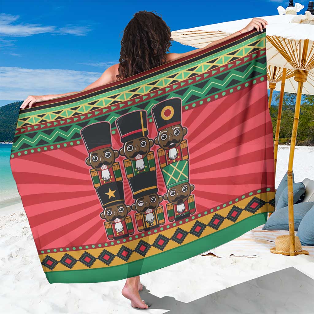 Black Nutcrackers Sarong Afro Christmas