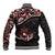 Canada Day Baseball Jacket Haida Maple Leaf Style Tattoo Black