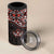 Canada Day 4 in 1 Can Cooler Tumbler Haida Maple Leaf Style Tattoo Black