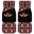 Canada Day Car Mats Haida Maple Leaf Style Tattoo Black