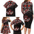 Canada Day Family Matching Long Sleeve Bodycon Dress and Hawaiian Shirt Haida Maple Leaf Style Tattoo Black