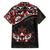 Canada Day Family Matching Long Sleeve Bodycon Dress and Hawaiian Shirt Haida Maple Leaf Style Tattoo Black