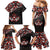 Canada Day Family Matching Mermaid Dress and Hawaiian Shirt Haida Maple Leaf Style Tattoo Black