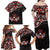 Canada Day Family Matching Off Shoulder Maxi Dress and Hawaiian Shirt Haida Maple Leaf Style Tattoo Black