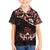 Canada Day Family Matching Off Shoulder Short Dress and Hawaiian Shirt Haida Maple Leaf Style Tattoo Black