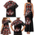 Canada Day Family Matching Tank Maxi Dress and Hawaiian Shirt Haida Maple Leaf Style Tattoo Black