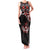 Canada Day Family Matching Tank Maxi Dress and Hawaiian Shirt Haida Maple Leaf Style Tattoo Black