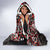 Canada Day Hooded Blanket Haida Maple Leaf Style Tattoo Black