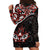 Canada Day Hoodie Dress Haida Maple Leaf Style Tattoo Black