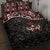 Canada Day Quilt Bed Set Haida Maple Leaf Style Tattoo Black