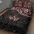 Canada Day Quilt Bed Set Haida Maple Leaf Style Tattoo Black