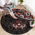 Canada Day Round Carpet Haida Maple Leaf Style Tattoo Black