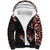 Canada Day Sherpa Hoodie Haida Maple Leaf Style Tattoo Black