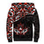 Canada Day Sherpa Hoodie Haida Maple Leaf Style Tattoo Black